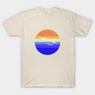 Seagulls over the sea T-Shirt